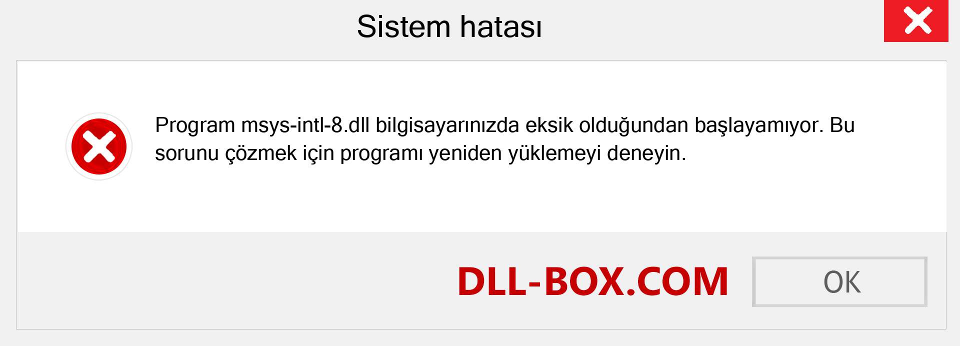 msys-intl-8.dll dosyası eksik mi? Windows 7, 8, 10 için İndirin - Windows'ta msys-intl-8 dll Eksik Hatasını Düzeltin, fotoğraflar, resimler